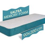 Saltea ortopedica Memory Foam, 90x200x23 cm, spuma poliuretanica cu memorie, fir cu ioni de argint , ferma