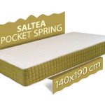 Saltea ortopedica Pocket Spring, 140x190x24 cm ,cu arcuri individuale, reversibila, sistem aerisire, fermitate medie