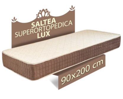 Saltea reversibila Superortopedica Lux, 90x200x23cm, cu plasa de arcuri, sistem de aerisire, fermitate medie