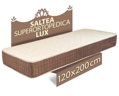 Saltea reversibila Superortopedica Lux, 120x200x23cm, cu plasa de arcuri, sistem de aerisire, fermitate medie