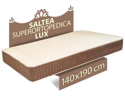 Saltea reversibila Superortopedica Lux, 140x190x23cm, cu plasa de arcuri, sistem de aerisire, fermitate medie