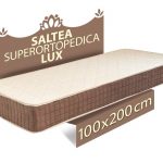 Saltea ortopedica Lux cu plasa de arcuri, 100x200x23 cm, reversibila, sistem de aerisire, ferma