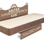 Saltea ortopedica Lux, 70x130x23 cm, cu plasa de arcuri, reversibila, sistem de aerisire, ferma