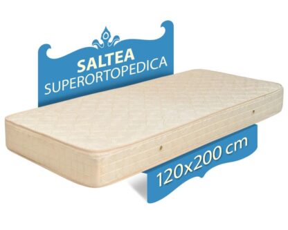 Saltea ortopedica cu plasa de arcuri, 120x200x21 cm, fermitate medie