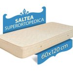 Saltea ortopedica, 60x120x21 cm, cu plasa de arcuri, fermitate medie