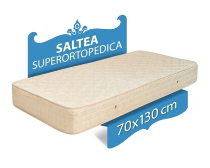 Saltea ortopedica, 70x130x21 cm, cu plasa de arcuri, fermitate medie