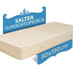 Saltea ortopedica, 80x190x21 cm, cu plasa de arcuri, fermitate medie