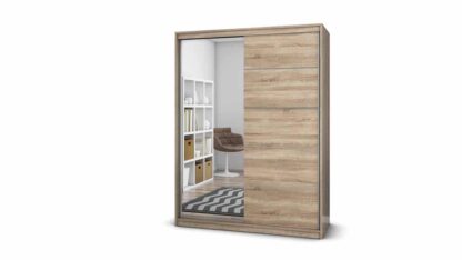 Dressing Gabriel cu oglinda, 150x200x61 cm, sonoma - imagine 2