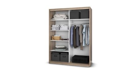 Dressing Gabriel cu oglinda, 150x200x61 cm, sonoma - imagine 4