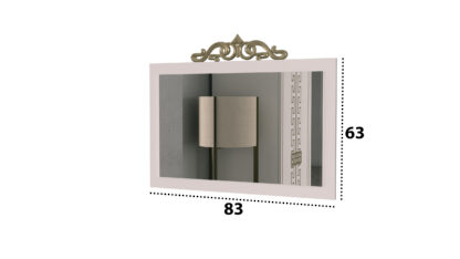 Dormitor Olimp Bianco, Dulap 261 cm, Pat 160 x 200, 2 noptiere, comoda - imagine 9