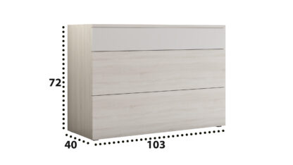 Dormitor Sefura Olmo Rombi, Dulap 240 cm, Pat 160 x 190 cm, 2 noptiere, comoda - imagine 7