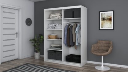Dressing Gabriel fara oglinda, 150x200x61 cm, alb - imagine 4