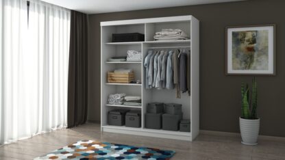 Dressing Ovidiu 10, 183x218x61 cm, alb - imagine 2