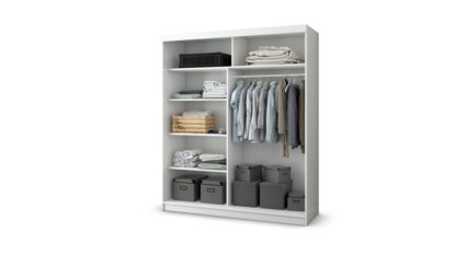 Dressing Ovidiu 10, 183x218x61 cm, alb - imagine 4