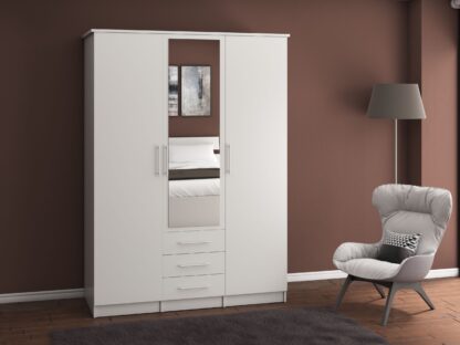 Dressing Stefan 3D , alb 150 x 210 x 64 cm