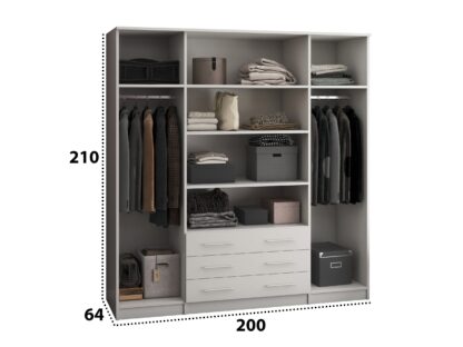 Dressing Stefan 4D, alb - imagine 3