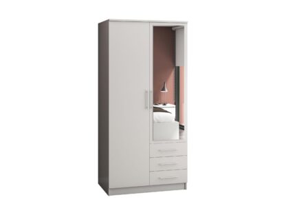Dressing Stefan 2D , alb, 100x210x64 cm - imagine 2