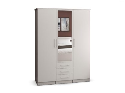 Dressing Stefan 3D , alb 150 x 210 x 64 cm - imagine 4