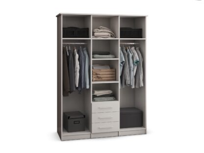 Dressing Stefan 3D , alb 150 x 210 x 64 cm - imagine 3