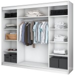 Dressing Iulia, Alb/Negru, 250 cm - imagine 2