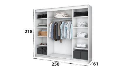 Dressing Iulia alb 250 cm - imagine 4