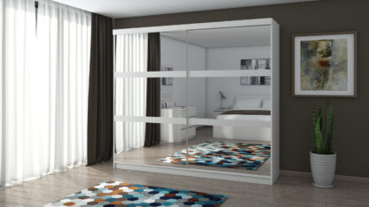 Dressing Ovidiu 10, 233x218x61 cm, alb