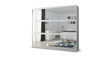 Dressing Ovidiu 10, 233x218x61 cm, alb - imagine 2