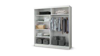 Dressing Ovidiu 10, 233x218x61 cm, alb - imagine 3