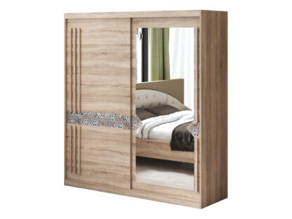 Dressing Atena AT-2, Sonoma, 200x215x59 cm, Usi culisante - imagine 4