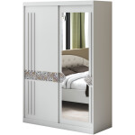 Dressing Atena AT-1, Alb, 150x215x59 cm, Usi culisante - imagine 2