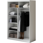 Dressing Atena AT-1, Alb, 150x215x59 cm, Usi culisante - imagine 3