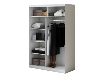 Dressing Atena AT-1, Alb, 150x215x59 cm, Usi culisante - imagine 3