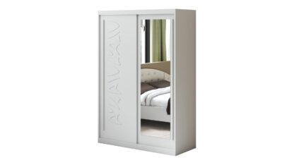 Dressing Tokyo TK-1, Alb, 150x215x59 cm, Usi culisante - imagine 2