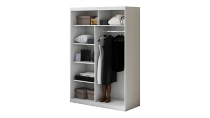 Dressing Tokyo TK-1, Alb, 150x215x59 cm, Usi culisante - imagine 3