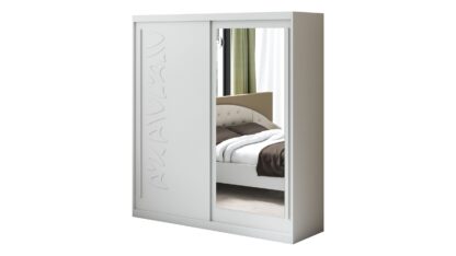 Dressing Tokyo TK-1, Alb, 200x215x59 cm, Usi culisante - imagine 2