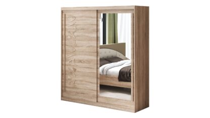 Dressing Tokyo TK-2, Sonoma, 200x215x59 cm, Usi culisante - imagine 2
