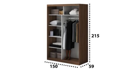 Dressing Tokyo TK-3, Nuc, 150x215x59 cm, Usi culisante - imagine 4