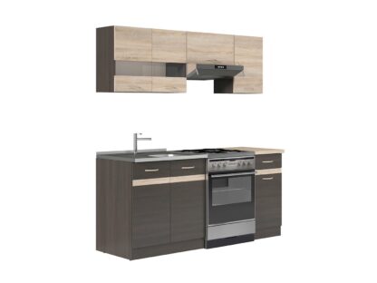 Bucatarie Silvia 180 cm SONOMA/WENGE - imagine 2