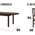 Set masa extensibila 160x200cm cu 6 scaune tapitate, MB-12 Venus1 si S-38 Boss4 O15, nuc, lemn masiv de fag, stofa - imagine 6