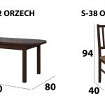Set masa extensibila 160x200cm cu 6 scaune tapitate, MB-12 Venus1 si S-38 Boss4 O15, nuc, lemn masiv de fag, stofa - imagine 7