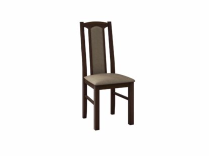 Set masa extensibila 160x200cm cu 4 scaune tapitate, MB-12 Venus1 si S-37 Boss7 30B, Nuc, Lemn masiv de fag, Stofa - imagine 6