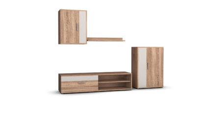 Biblioteca Mini Bucur sonoma/alb - imagine 3