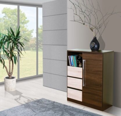 Comoda Dome DY1, culoare wenge, 85x105x42 cm