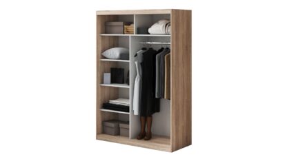Dressing Tokyo TK-2, Sonoma, 150x215x59 cm, Usi culisante - imagine 3