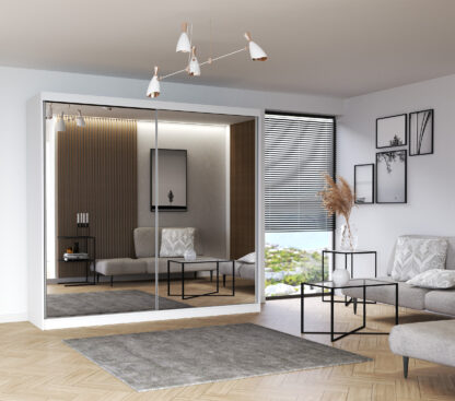 Dressing Ovidiu 20, 183x218x61 cm, alb - imagine 2