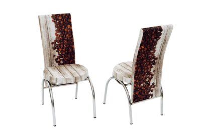 Set masa mercan cu 6 scaune , boabe cafea - imagine 2