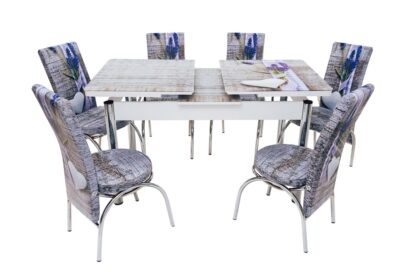 Set masa mercan cu 6 scaune , lavanda - imagine 10