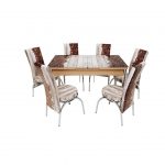 Set masa mercan cu 6 scaune , boabe cafea