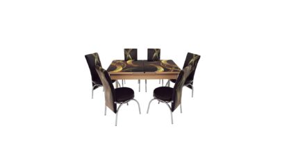 Set masa mercan cu 6 scaune , cercuri