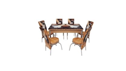 Set masa mercan cu 6 scaune , cesti